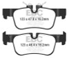 EBC Yellowstuff Rear Brake Pads for 16-18 BMW X1
