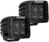 Rigid Industries D Series PRO Midnight Edition Lights - Spot - Diffused - Pair