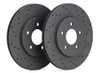 Hawk Talon Drilled and Slotted Rear Brake Rotors for 08-15 Lexus LX570