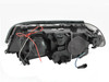 ANZO Projector Headlights w/ Halo Chrome for 2000-2003 BMW 3 Series E46