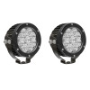 Westin Axis LED Auxiliary Light 4.75" Round Flood w/3W Osram (Set of 2) - Black