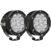 Westin Axis LED Auxiliary Light 4.75" Round Flood w/3W Osram (Set of 2) - Black