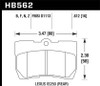 Hawk HPS 5.0 Street Rear Brake Pads for 06-13 Lexus IS250/IS350