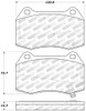 StopTech Street Front Brake Pads for 03-04 G35 / 03-08 350z w/ Brembo