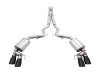 AWE Tuning Touring Exhaust w/ Quad Black Tips for 18-20 Mustang GT Fastback