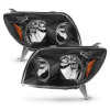 ANZO Crystal Headlights Black for 2003-2005 Toyota 4Runner - 111394