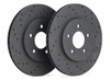 Hawk Talon 2013 Subaru BRZ w/ Solid Rear Rotors Drilled and Slotted Rear Brake Rotor Set