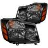 ANZO Crystal Headlights Black for 2004-2007 Nissan Armada