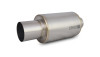 Vibrant Titanium  Muffler with Straight Cut Natural Tip, 3.50" Inlet