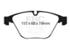 EBC Racing 11-12 BMW 1M Coupe (E82) RP-1 Race Front Brake Pads