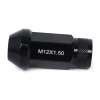 BLOX Racing Street Series Forged Lug Nuts - Black 12 x 1.5mm - Set of 20