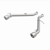 MagnaFlow Race Axle Back w/ Dual Polished Tips for 2016 Chevy Camaro 3.6L V6