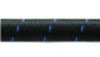 Vibrant -8 AN Two-Tone Black/Blue Nylon Braided Flex Hose (10 foot roll)