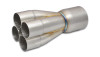 Vibrant  4-1 Merge Collector, 2" Inlet I.D.; Merge - 3"; Outlet O.D. - 3.5"