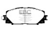 EBC 11+ Lexus CT200h 1.8 Hybrid Greenstuff Front Brake Pads