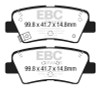 EBC Redstuff Rear Brake Pads for 12+ Hyundai Elantra GT 2