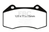 EBC 07-08 Chevrolet Cobalt 2.0 Supercharged (SS) Yellowstuff Front Brake Pads