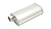 Vibrant  STREETPOWER Oval Muffler, 2.5" inlet/outlet (Offset-Center)