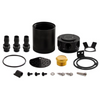 Mishimoto Compact Baffled Oil Catch Can, 3-Port - Black - MMBCC-CBTHR-BK