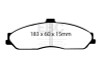 EBC Racing 97-05 Chevrolet Corvette (C5) RP-1 Race Front Brake Pads