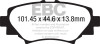 EBC Redstuff Rear Brake Pads for 14+ Mazda 3 2.0 (Japan Build)