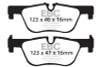 EBC Yellowstuff Rear Brake Pads for 14+ BMW 228 Coupe Turbo ATE calipers