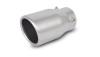 Vibrant  3" Round Stainless Steel Bolt-On Tip (Single Wall, Angle Cut)