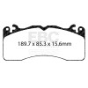 EBC Racing 2015+ Ford Mustang (6th Gen) RP-1 Race Front Brake Pads