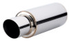 Vibrant TPV Universal Muffler, 4" Round Straight Cut Tip (3" inlet - 23" long)