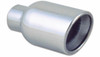 Vibrant  4" Round Stainless Steel Tip (Double Wall, Angle Cut)