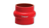Vibrant Silicone Hump Hose Connector - 2.5in I.D. x 3in long (RED)