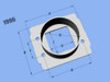 Vibrant MAF SenAdapter Plate for Toyota w/ Bosch MAF Sensuse w/ 3" ID filteronly