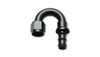 Vibrant -8AN Push-On 180 Deg Hose End Fitting - Aluminum