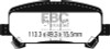 EBC Yellowstuff Rear Brake Pads for 15+ Chevrolet Colorado 2.5