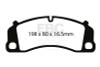EBC Yellowstuff Front Brake Pads for 13-15 Porsche 911Cast Iron Rotor 3.8 GT3