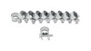 Vibrant  Fuel Injector Style Mini Hose Clamps: 7mm-9mm (Pack of 10)