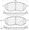 StopTech Street Performance Front Brake Pads for 05-09 Legacy GT - 309.10780