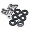 BLOX Racing Small Diameter Fender Washers - Black M6 Thread