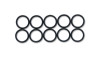 Vibrant -6AN Rubber O-Rings - Pack of 10