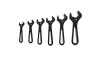 Vibrant Aluminum Wrench Set Set of 6 (AN-4 to AN-16)