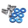 BLOX Racing Large Diameter Fender Washers - Blue M6 Thread