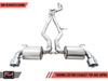 AWE Resonated Touring Edition Exhaust 5" Chrome Silver Tips for 2020 GR Supra