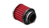 Vibrant Crankcase Breather Filter w/ Chrome Cap 1.5in 38mm Inlet ID
