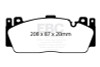EBC Redstuff Front Brake Pads for 12+ BMW M5 4.4 Twin Turbo (F10)