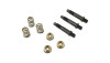 Vibrant  Spring Bolt Kit, 10mm GM Style; includes 3 Bolts, 3 Nuts & 3 Springs