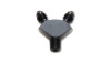 Vibrant -3AN x -3AN x 1/8in NPT Y-Adapter Fitting - Aluminum