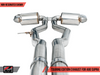 AWE Non-Resonated Touring Edition Exhaust 5" Chrome Silver Tips for GR Supra