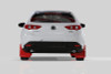 Rally Armor UR Black Mud Flap w/ Red Logo for 2019+ Mazda3 GT Sport Hatch