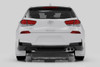 Rally Armor UR White Mud Flap w/ Black Logo for 2019+ Hyundai Elantra N Line
