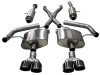 Corsa Sport 2.75" Axleback Exhaust 4" Blk Tips for 18-20 Mustang GT Convertible